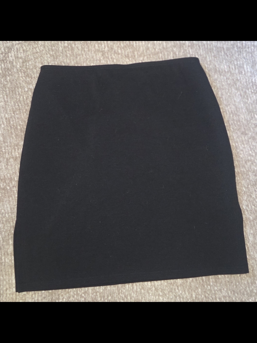 Womens New York & Company Black Stretch Mid Skirt